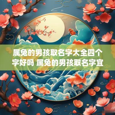 属兔的男孩取名字大全四个字好吗 属兔的男孩取名字宜忌