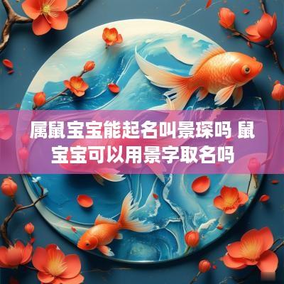 属鼠宝宝能起名叫景琛吗 鼠宝宝可以用景字取名吗