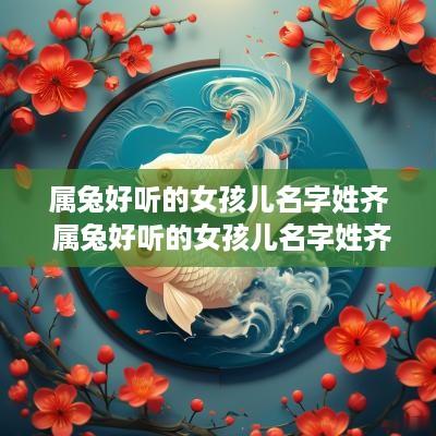 属兔好听的女孩儿名字姓齐 属兔好听的女孩儿名字姓齐的有哪些