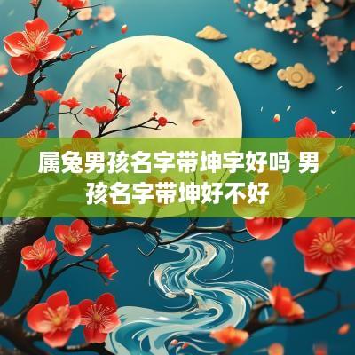属兔男孩名字带坤字好吗 男孩名字带坤好不好