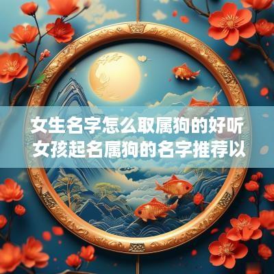 女生名字怎么取属狗的好听 女孩起名属狗的名字推荐以及用字解析