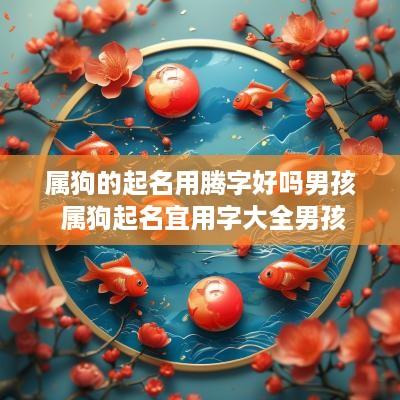 属狗的起名用腾字好吗男孩 属狗起名宜用字大全男孩