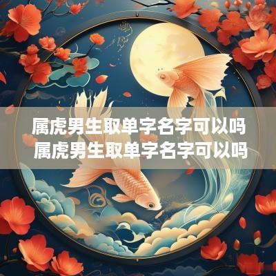 属虎男生取单字名字可以吗 属虎男生取单字名字可以吗