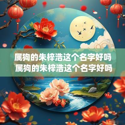 属狗的朱梓浩这个名字好吗 属狗的朱梓浩这个名字好吗怎么读