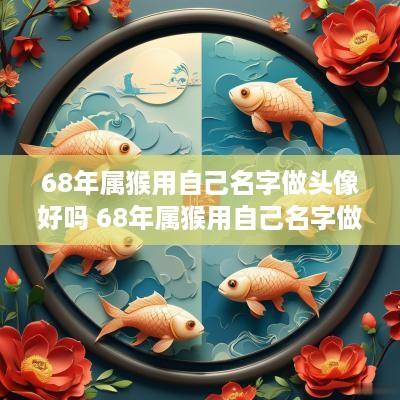 68年属猴用自己名字做头像好吗 68年属猴用自己名字做头像好吗女