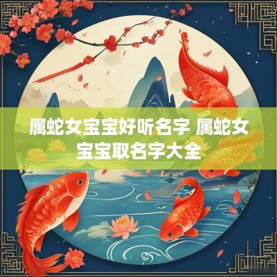 属蛇女宝宝好听名字 属蛇女宝宝取名字大全