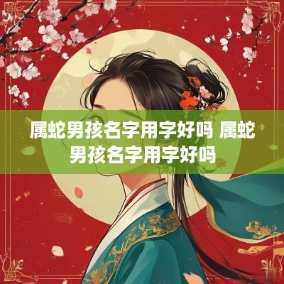 属蛇男孩名字用字好吗 属蛇男孩名字用字好吗