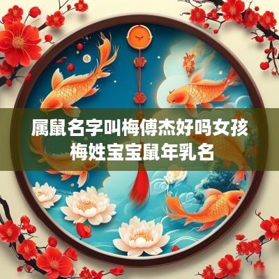 属鼠名字叫梅傅杰好吗女孩 梅姓宝宝蛇年乳名