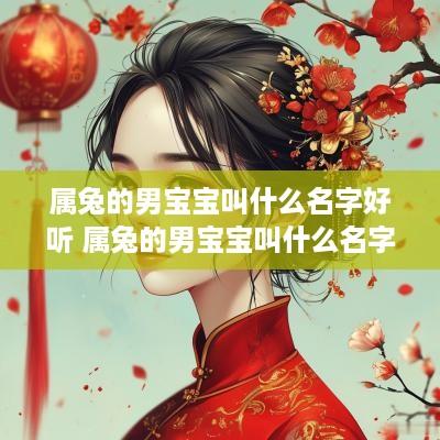 属兔的男宝宝叫什么名字好听 属兔的男宝宝叫什么名字好听点