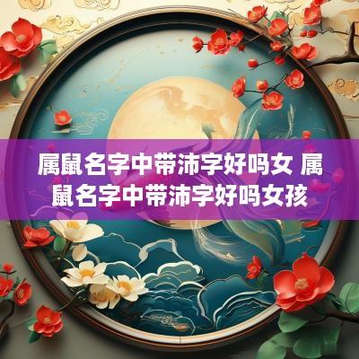 属鼠名字中带沛字好吗女 属鼠名字中带沛字好吗女孩