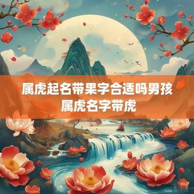 属虎起名带果字合适吗男孩 属虎名字带虎