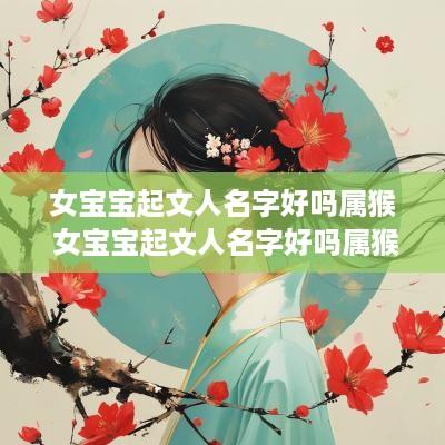 女宝宝起文人名字好吗属猴 女宝宝起文人名字好吗属猴的