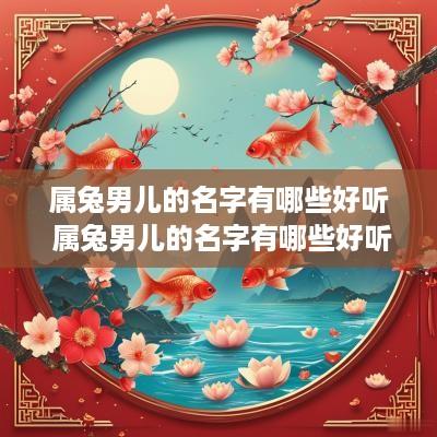 属兔男儿的名字有哪些好听 属兔男儿的名字有哪些好听点