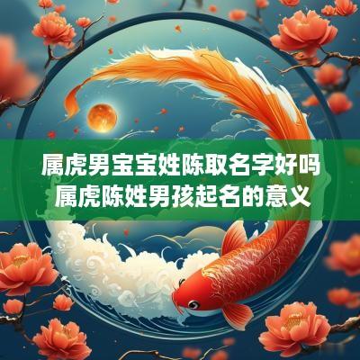 属虎男宝宝姓陈取名字好吗 属虎陈姓男孩起名的意义