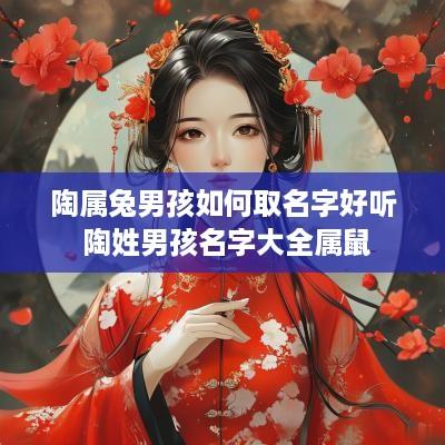 陶属兔男孩如何取名字好听 陶姓男孩名字大全属鼠