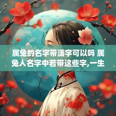 属兔的名字带潇字可以吗 属兔人名字中若带这些字,一生大富大贵