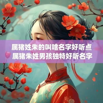 属猪姓朱的叫啥名字好听点 属猪朱姓男孩独特好听名字