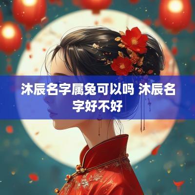 沐辰名字属兔可以吗 沐辰名字好不好