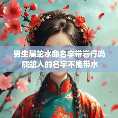 男生属蛇水命名字带岩行吗 属蛇人的名字不能带水