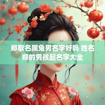 郑取名属兔男名字好吗 姓名郑的男孩起名字大全