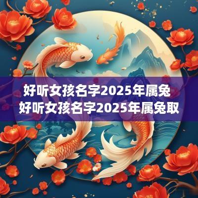 好听女孩名字2025年属兔 好听女孩名字2025年属兔取名