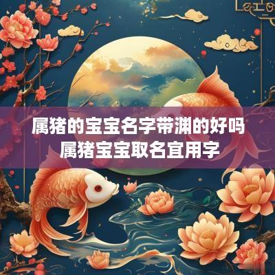 属猪的宝宝名字带渊的好吗 属猪宝宝取名宜用字