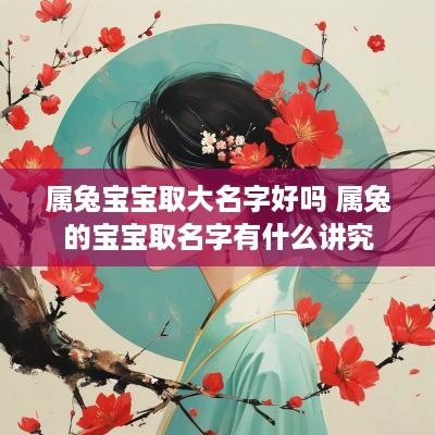 属兔宝宝取大名字好吗 属兔的宝宝取名字有什么讲究