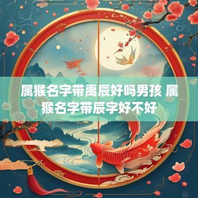 属猴名字带禹辰好吗男孩 属猴名字带辰字好不好