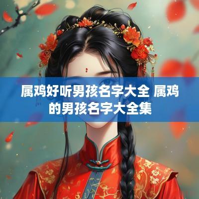 属鸡好听男孩名字大全 属鸡的男孩名字大全集