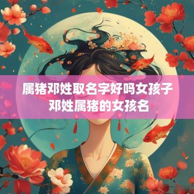属猪邓姓取名字好吗女孩子 邓姓属猪的女孩名