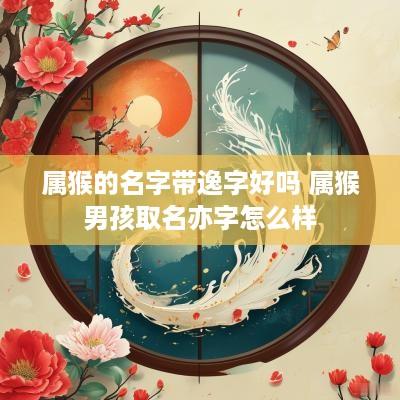 属猴的名字带逸字好吗 属猴男孩取名亦字怎么样