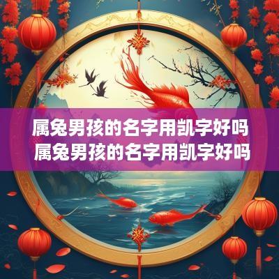 属兔男孩的名字用凯字好吗 属兔男孩的名字用凯字好吗怎么取