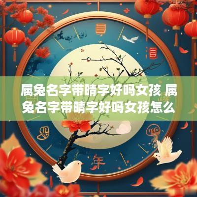 属兔名字带晴字好吗女孩 属兔名字带晴字好吗女孩怎么取