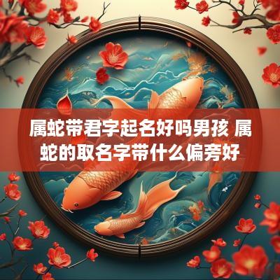 属蛇带君字起名好吗男孩 属蛇的取名字带什么偏旁好