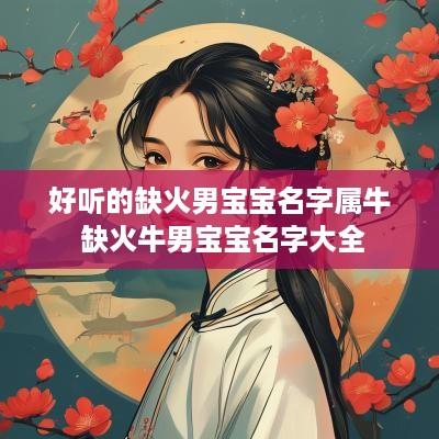 好听的缺火男宝宝名字属牛 缺火牛男宝宝名字大全