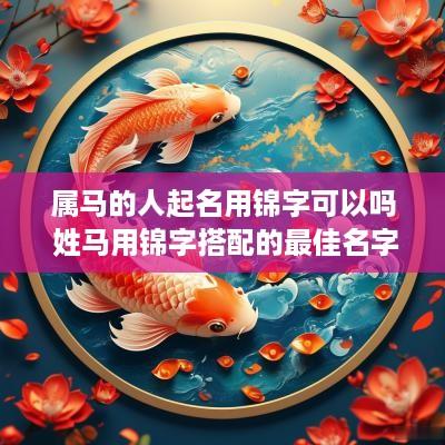 属马的人起名用锦字可以吗 姓马用锦字搭配的最佳名字