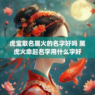 虎宝取名属火的名字好吗 属虎火命起名字用什么字好