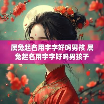 属兔起名用宇字好吗男孩 属兔起名用宇字好吗男孩子
