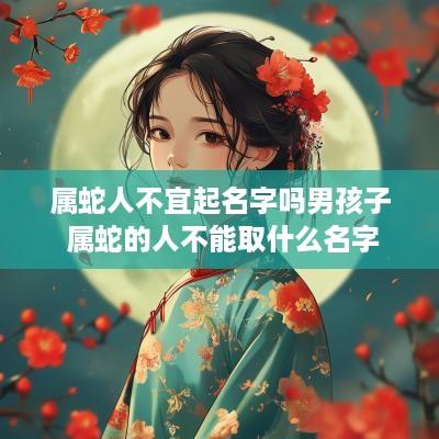 属蛇人不宜起名字吗男孩子 属蛇的人不能取什么名字