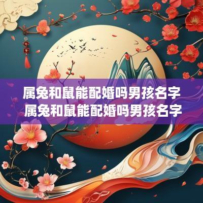 属兔和鼠能配婚吗男孩名字 属兔和鼠能配婚吗男孩名字怎么取
