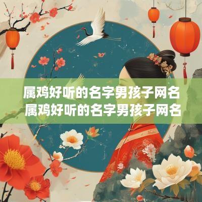 属鸡好听的名字男孩子网名 属鸡好听的名字男孩子网名两个字