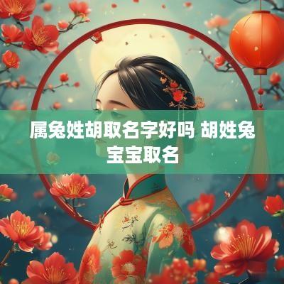 属兔姓胡取名字好吗 胡姓兔宝宝取名