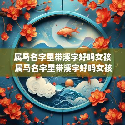 属马名字里带溪字好吗女孩 属马名字里带溪字好吗女孩子