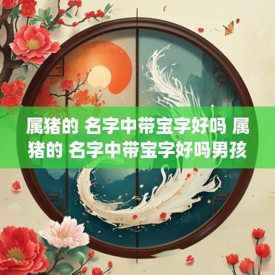 属猪的 名字中带宝字好吗 属猪的 名字中带宝字好吗男孩