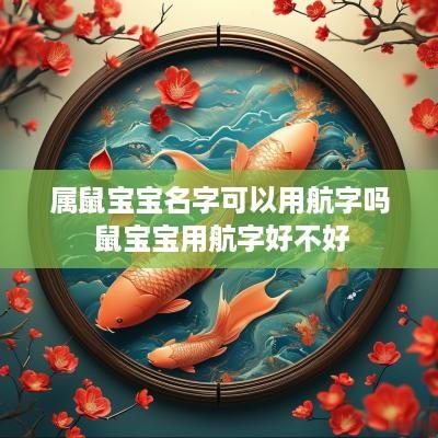 属鼠宝宝名字可以用航字吗 鼠宝宝用航字好不好
