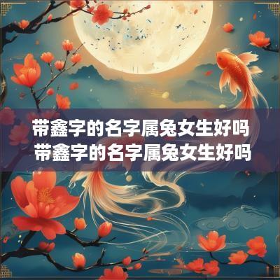 带鑫字的名字属兔女生好吗 带鑫字的名字属兔女生好吗