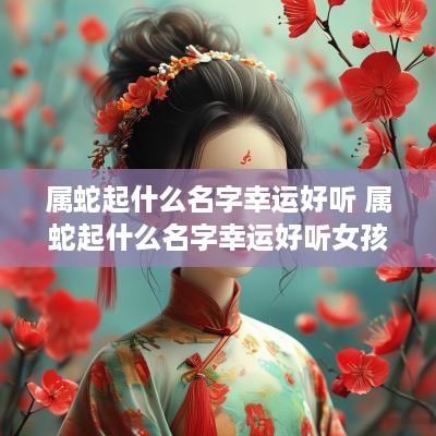 属蛇起什么名字幸运好听 属蛇起什么名字幸运好听女孩