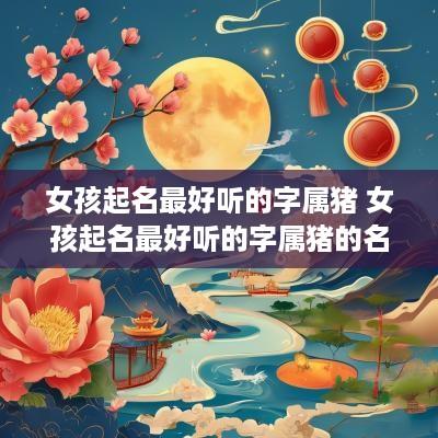 女孩起名最好听的字属猪 女孩起名最好听的字属猪的名字