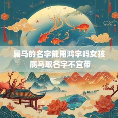 属马的名字能用鸿字吗女孩 属马取名字不宜带 属马的名字能用鸿字吗女孩 属马取名字不宜带
