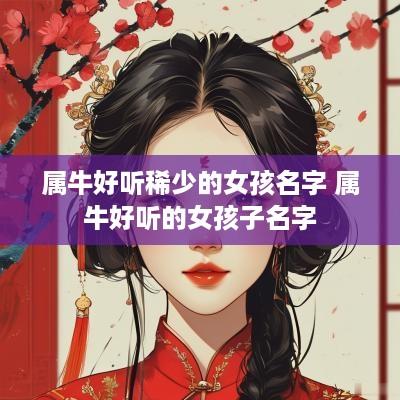 属牛好听稀少的女孩名字 属牛好听的女孩子名字